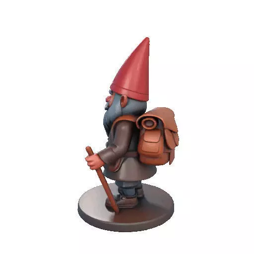 2561  Fairy Tale Gnome  Color Full Body Figurine 3D print model_29