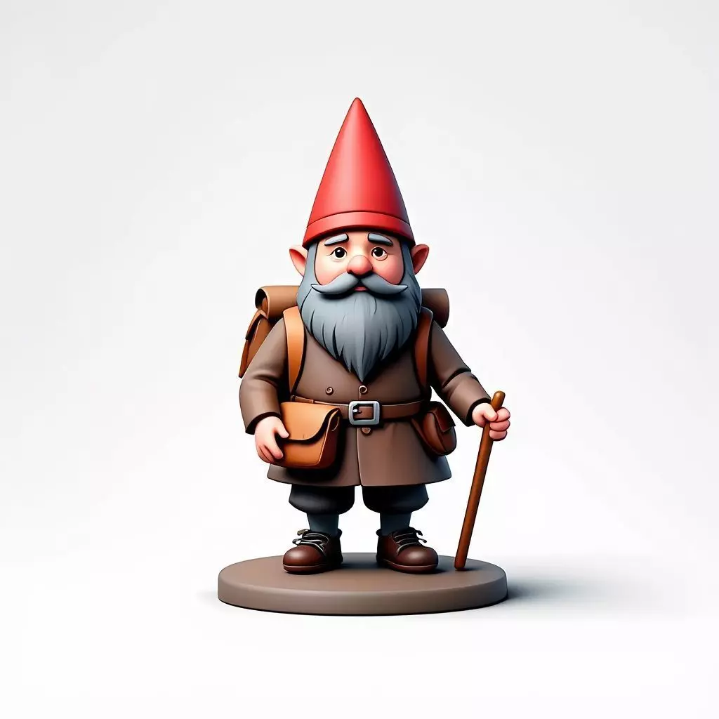 2561  Fairy Tale Gnome  Color Full Body Figurine 3D print model_2