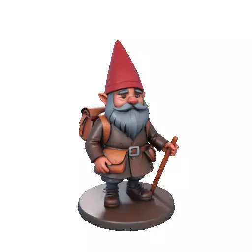 2561  Fairy Tale Gnome  Color Full Body Figurine 3D print model_10