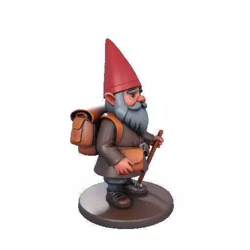 2561  Fairy Tale Gnome  Color Full Body Figurine 3D print model_13