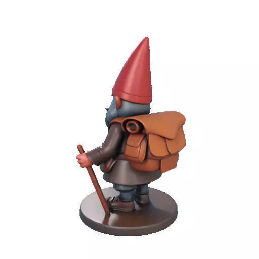 2561  Fairy Tale Gnome  Color Full Body Figurine 3D print model_27