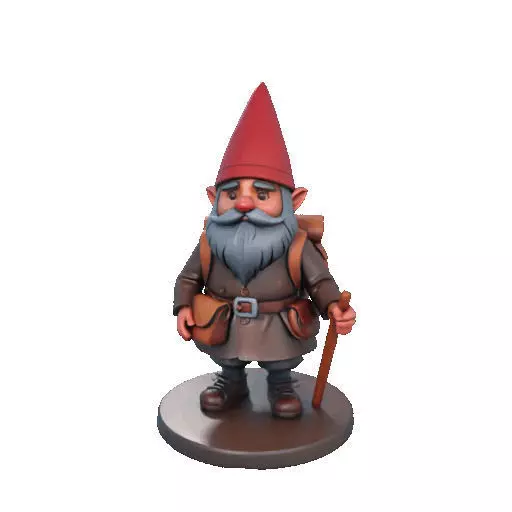 2561  Fairy Tale Gnome  Color Full Body Figurine 3D print model_37