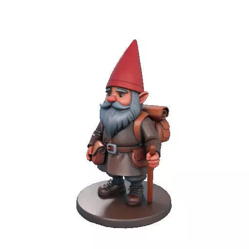 2561  Fairy Tale Gnome  Color Full Body Figurine 3D print model_35