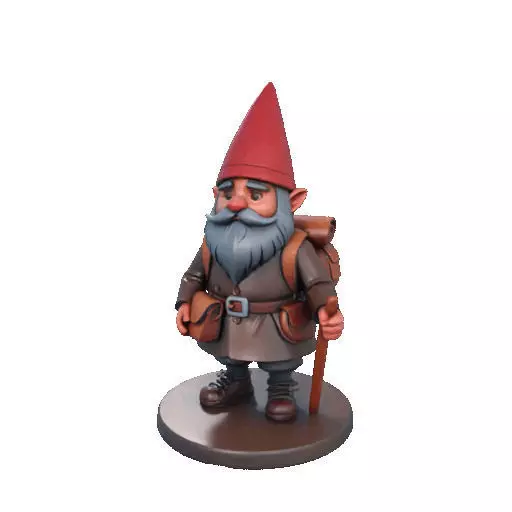2561  Fairy Tale Gnome  Color Full Body Figurine 3D print model_36