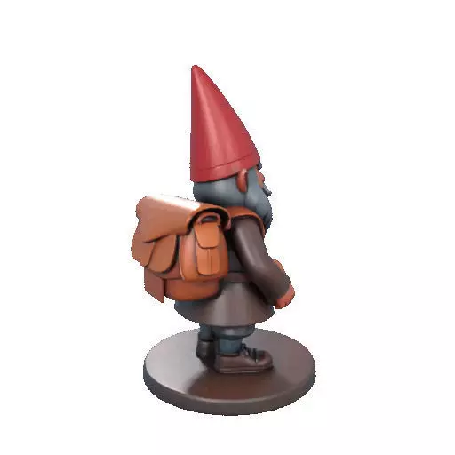 2561  Fairy Tale Gnome  Color Full Body Figurine 3D print model_18