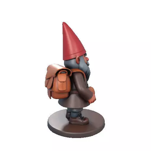 2561  Fairy Tale Gnome  Color Full Body Figurine 3D print model_17