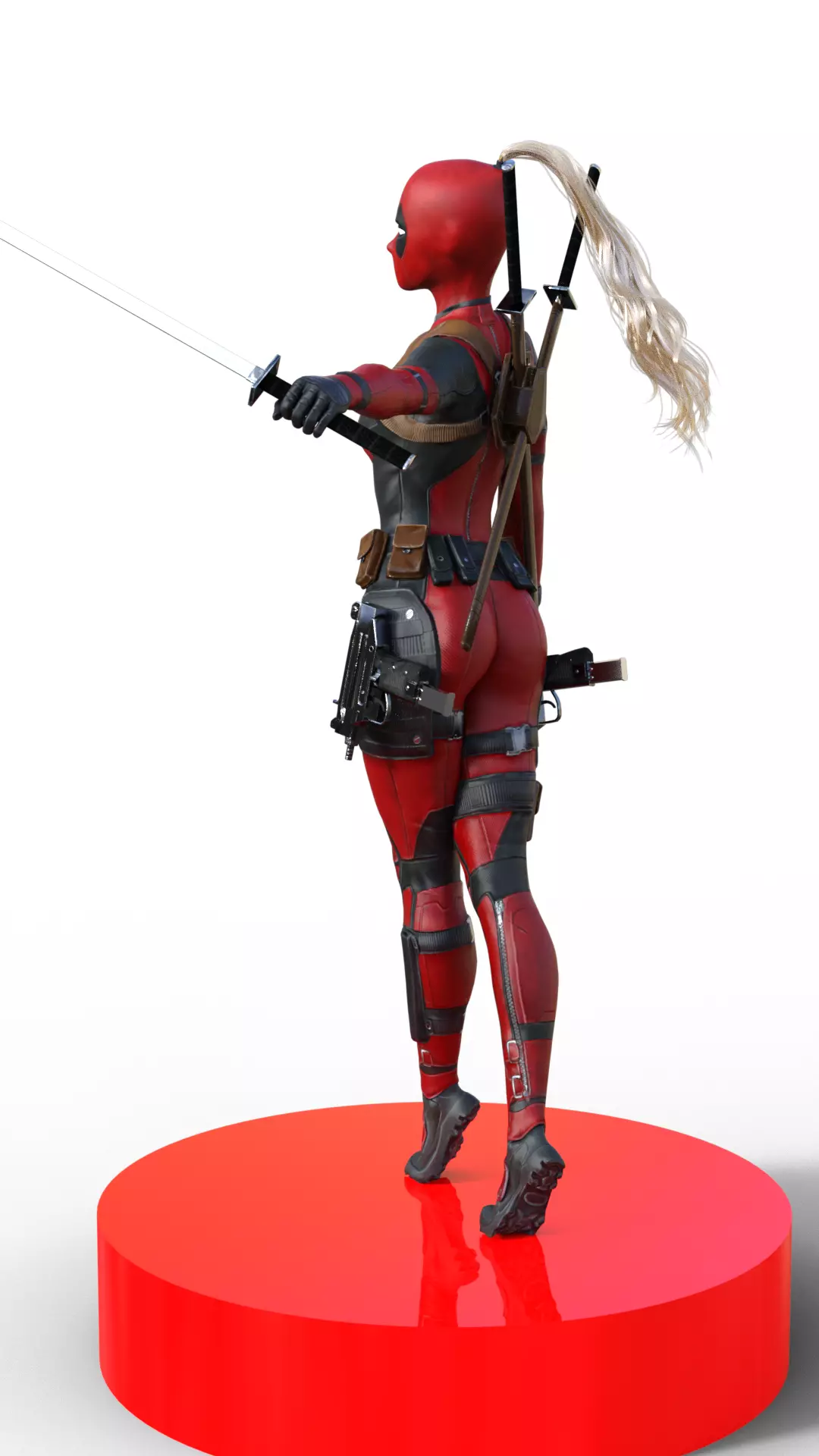 Lady Deadpool The Fierce Femme Fatale Strikes Back  3D print model_1
