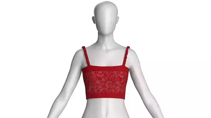 Girls Printed Crop Top V2