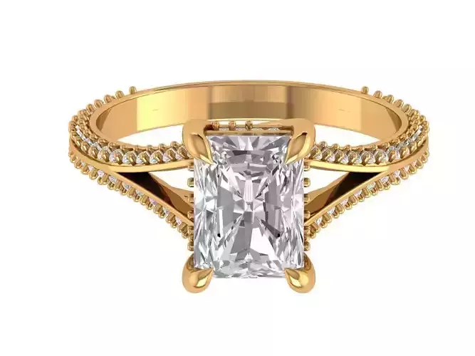 Radiant Engagement Ring