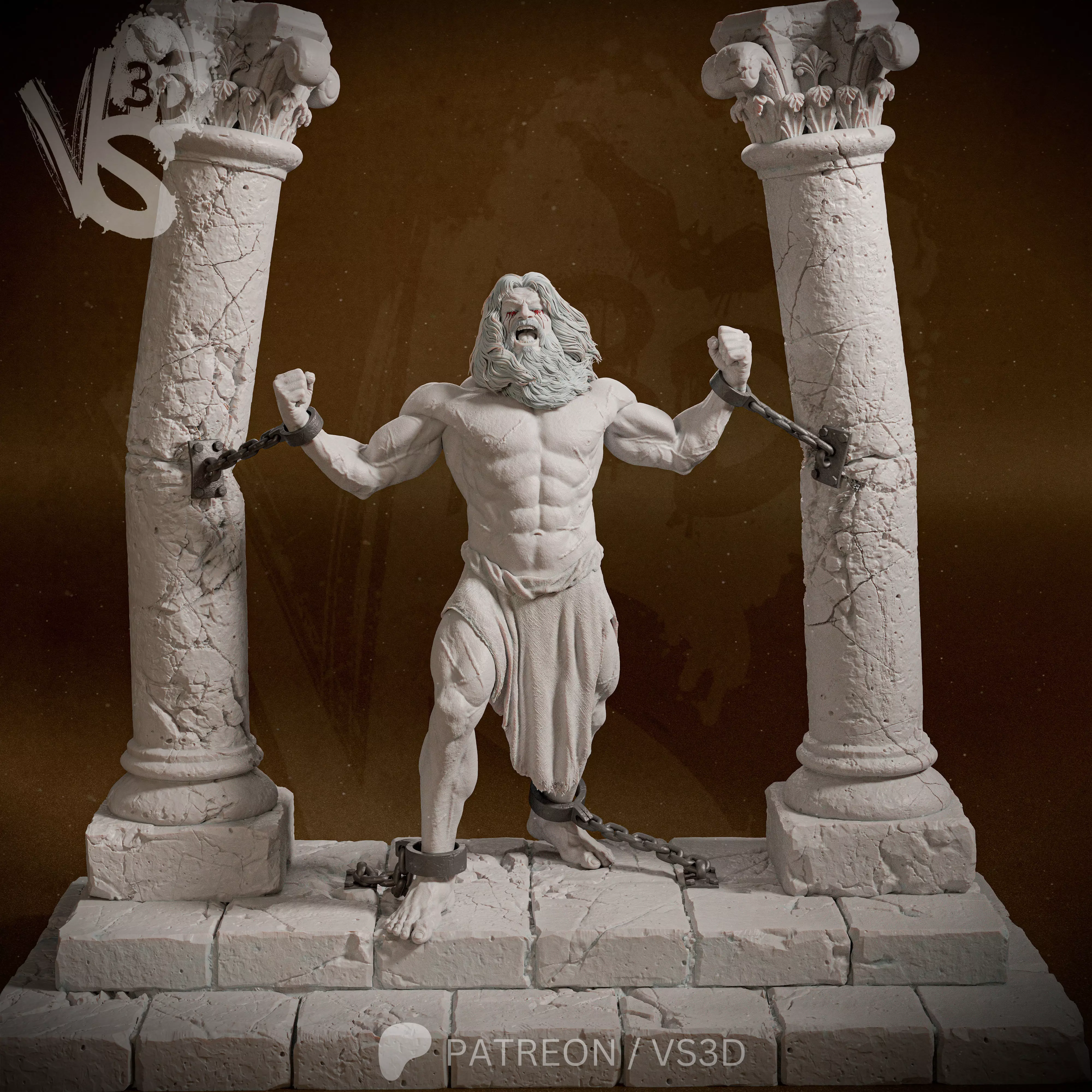 Samson 3D print model_15