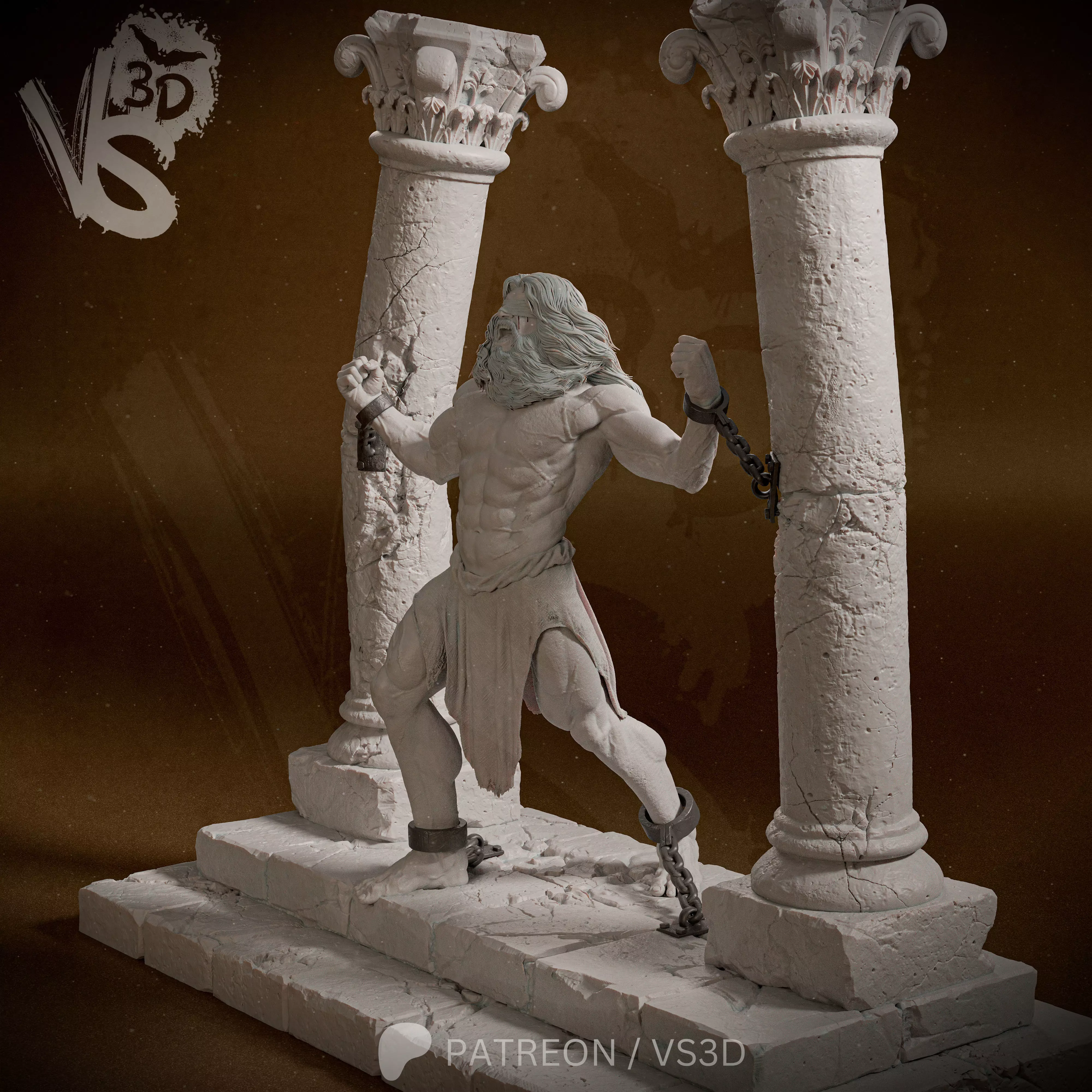 Samson 3D print model_17