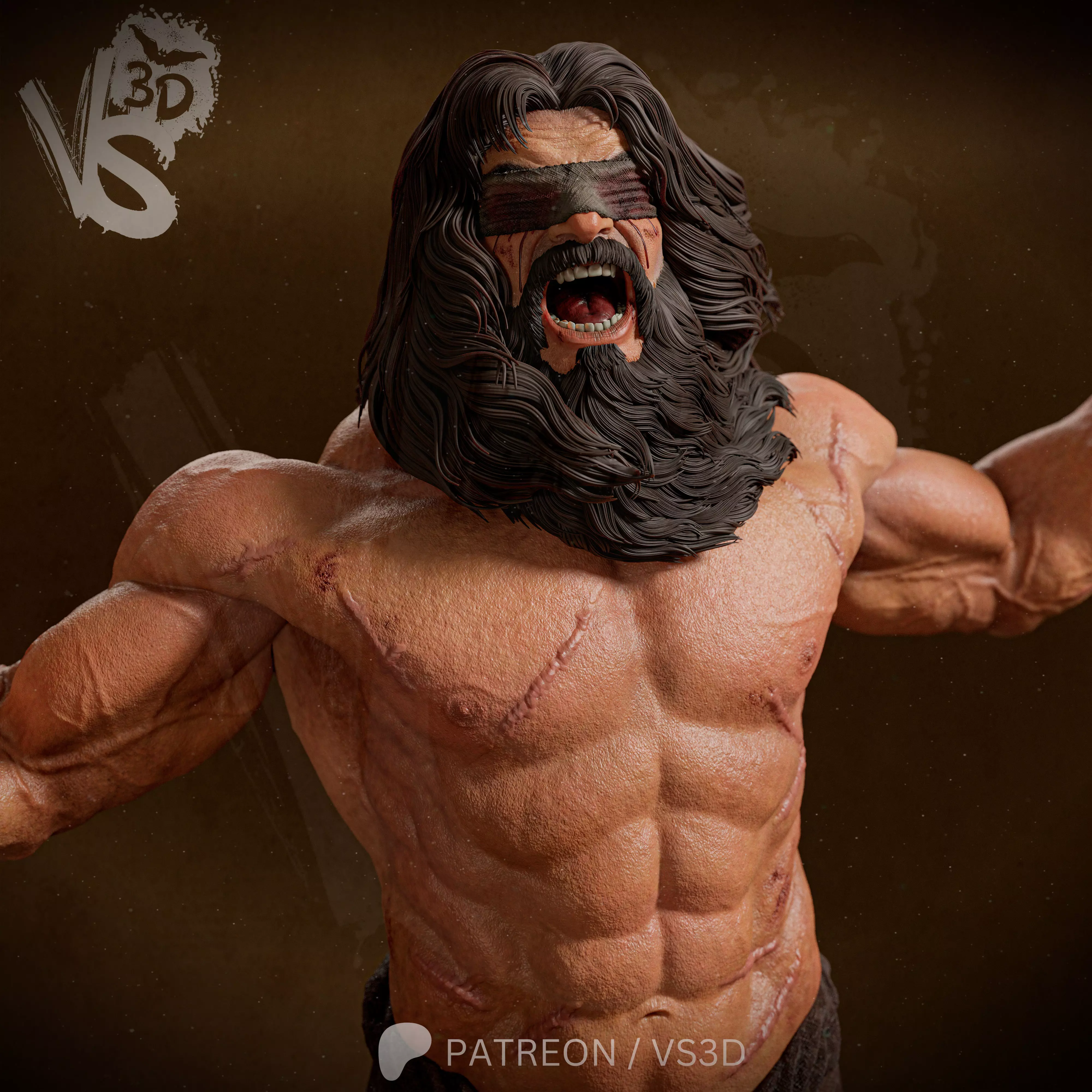 Samson 3D print model_2