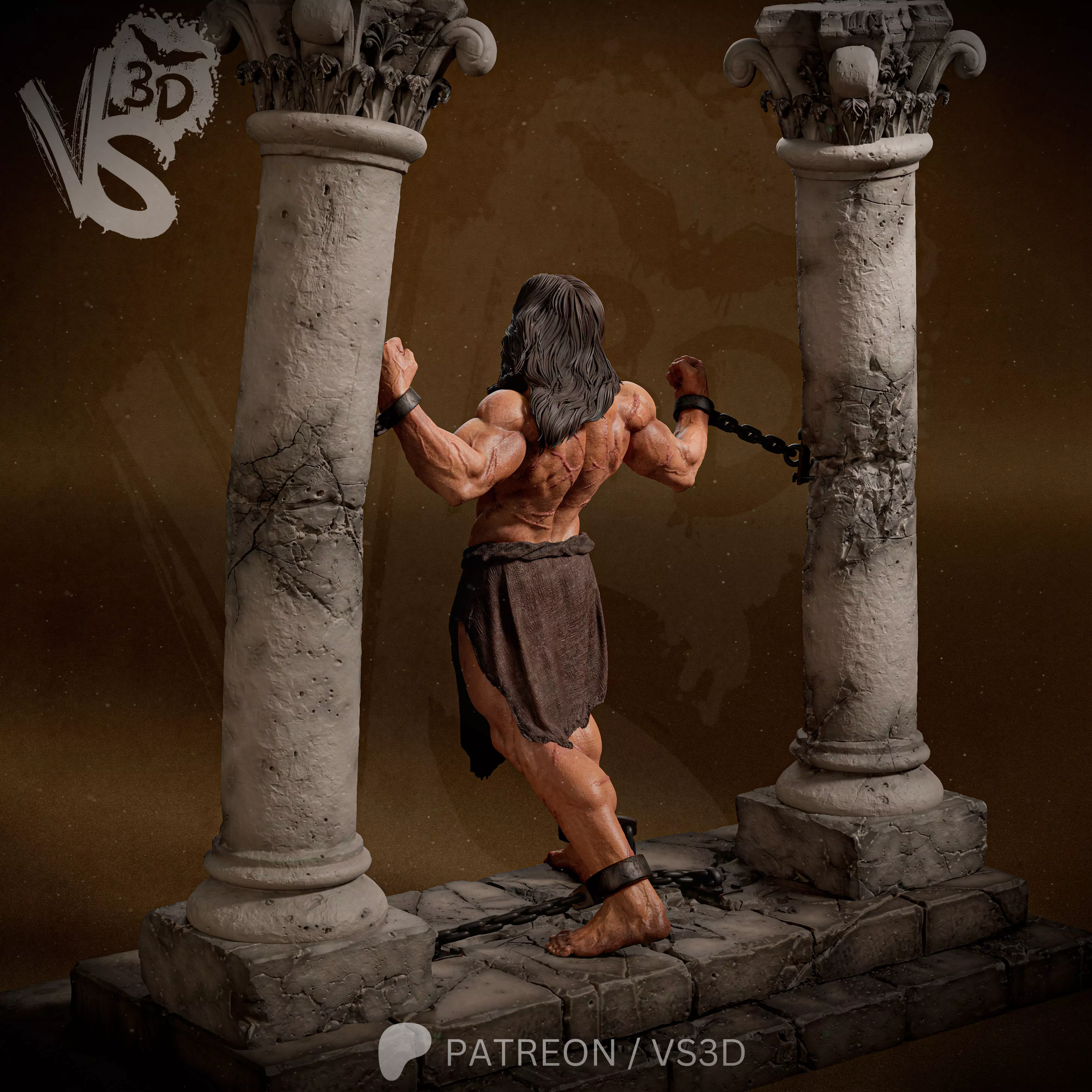 Samson 3D print model_13