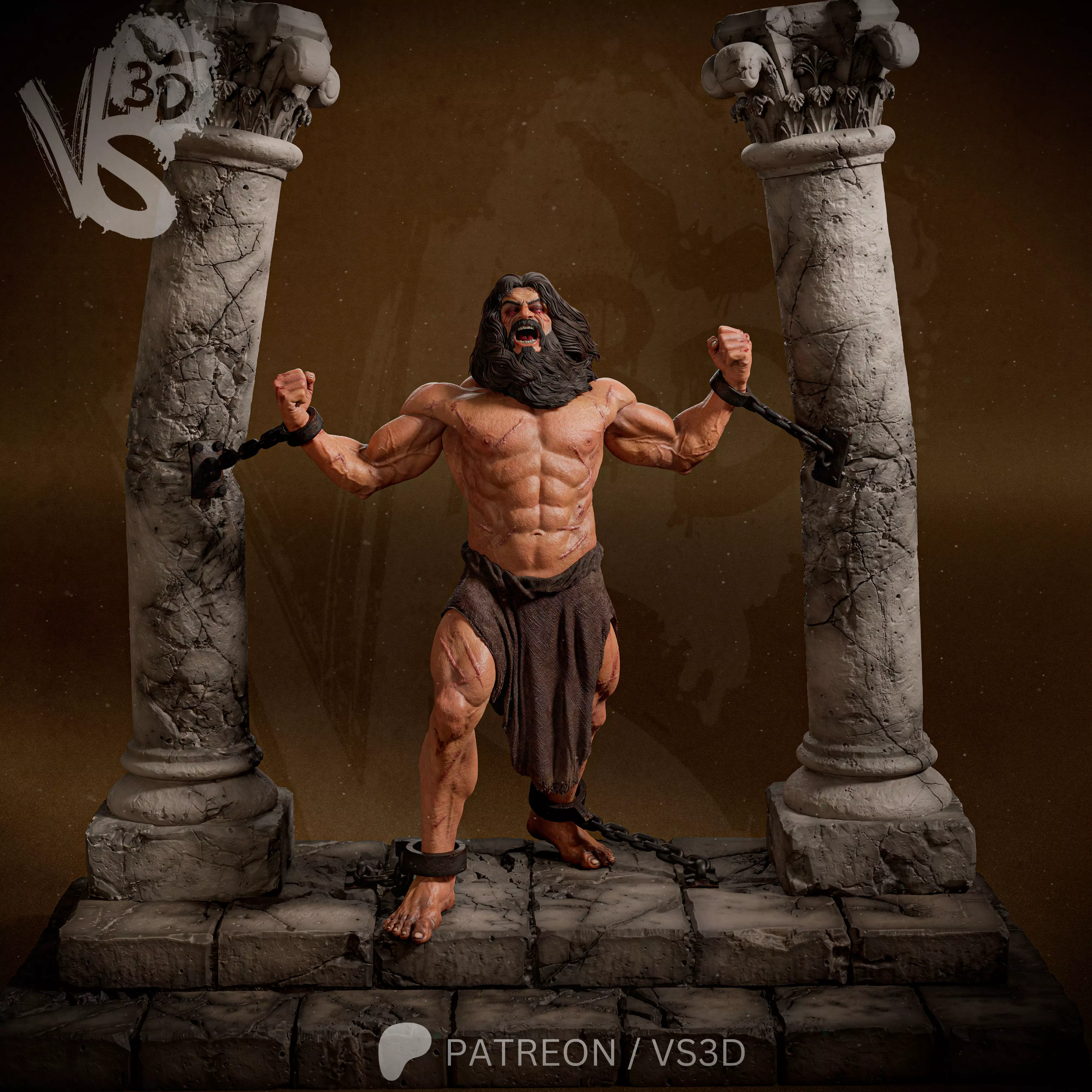 Samson 3D print model_10