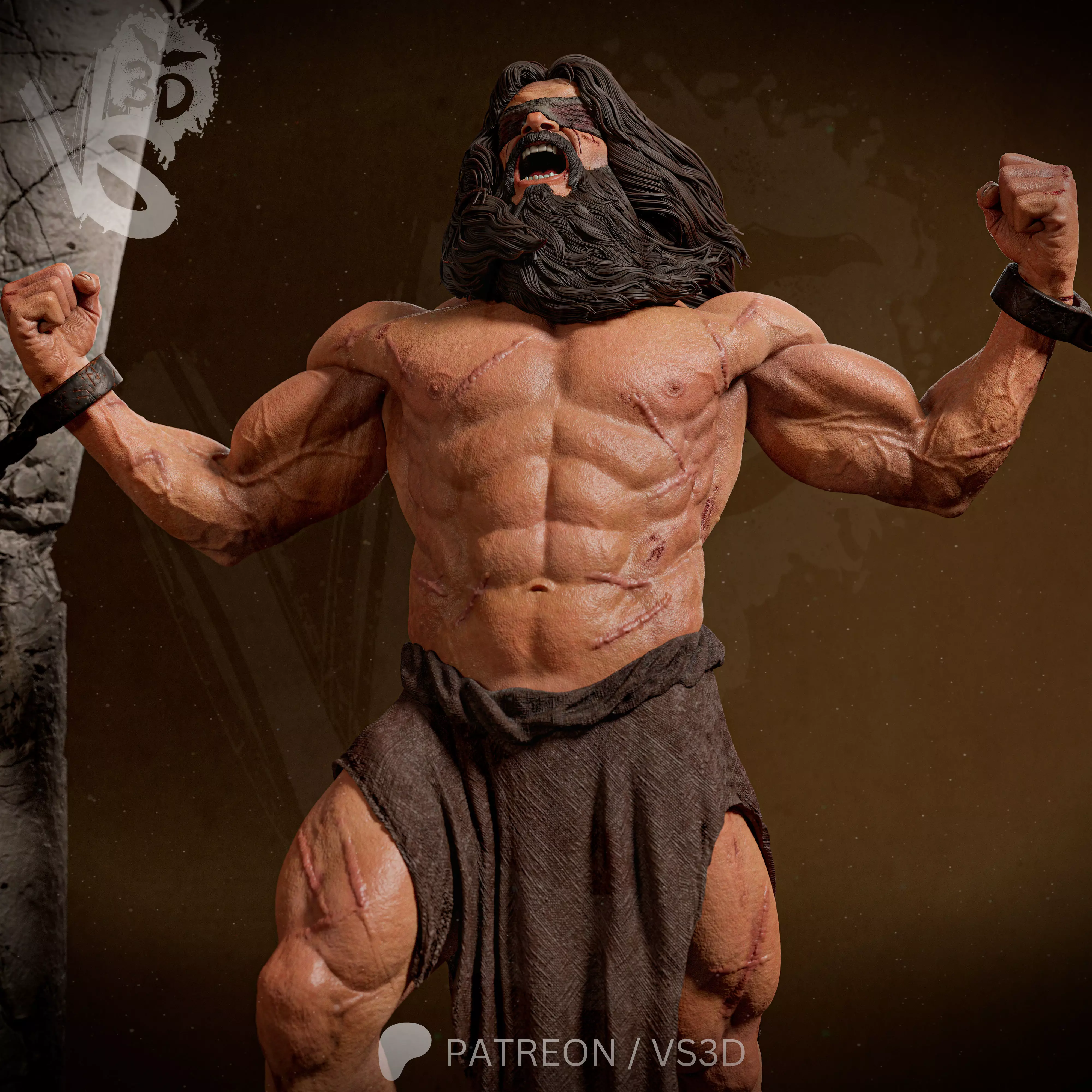 Samson 3D print model_1