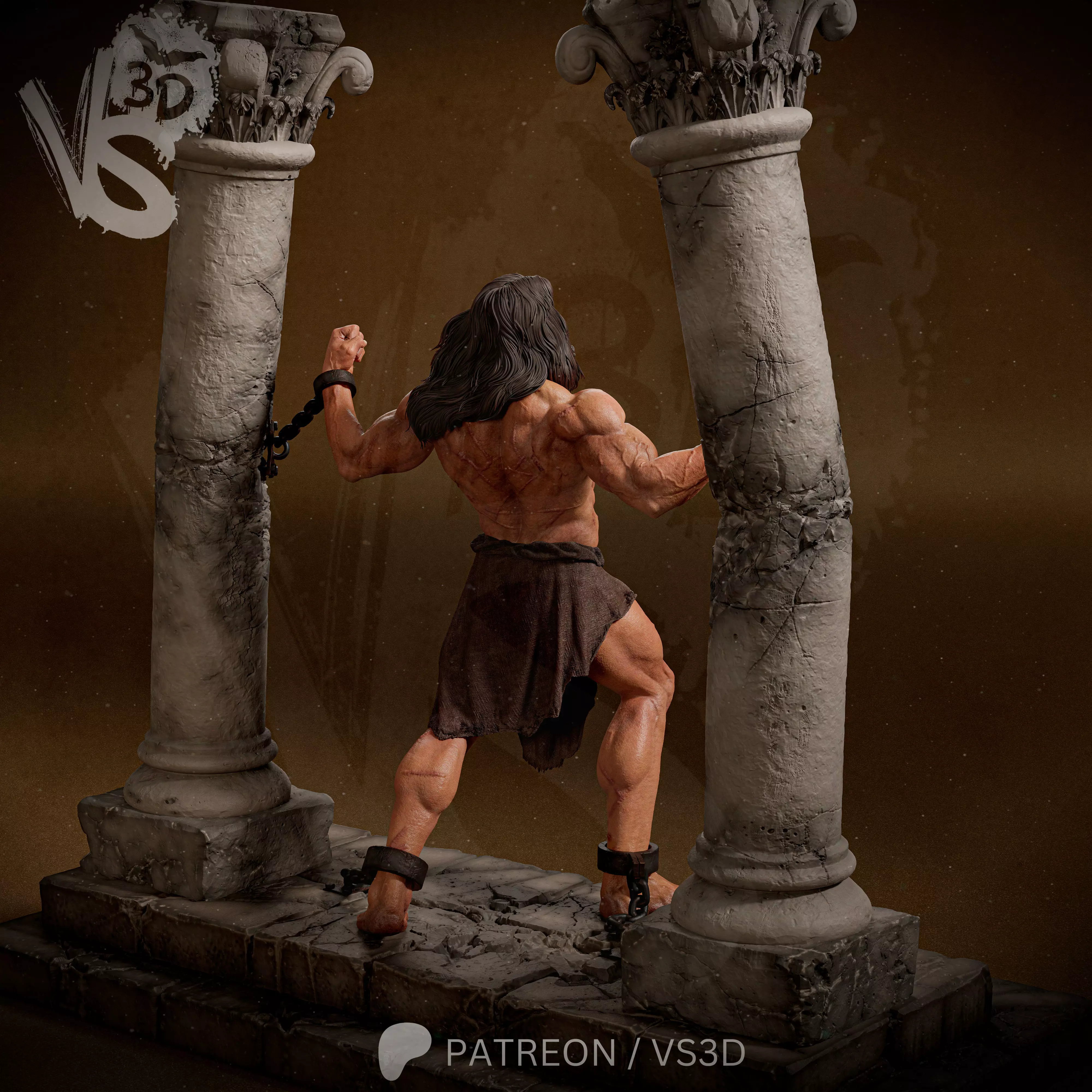 Samson 3D print model_12