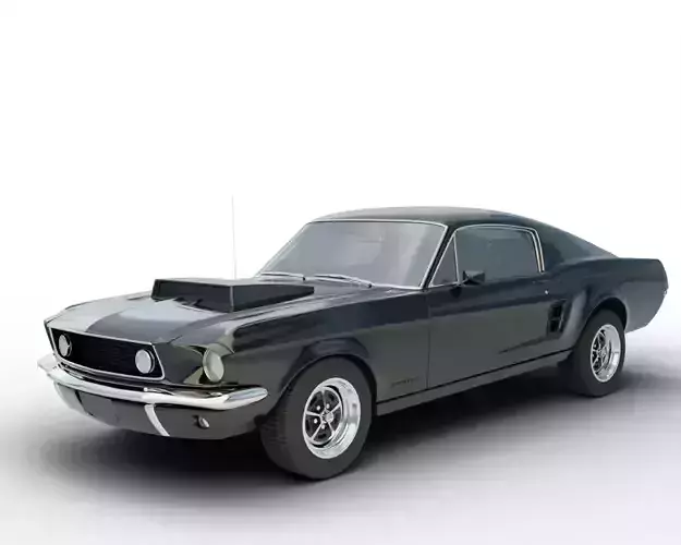 Classic Muscle Car 1967 with Blender Rig