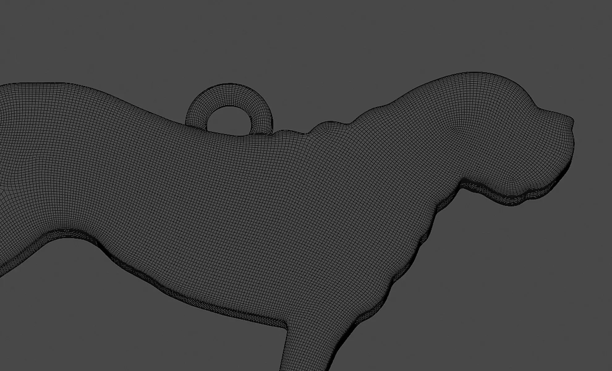 Cane Corso Minimalist Modern Pendant 3D print model 3D print model_5