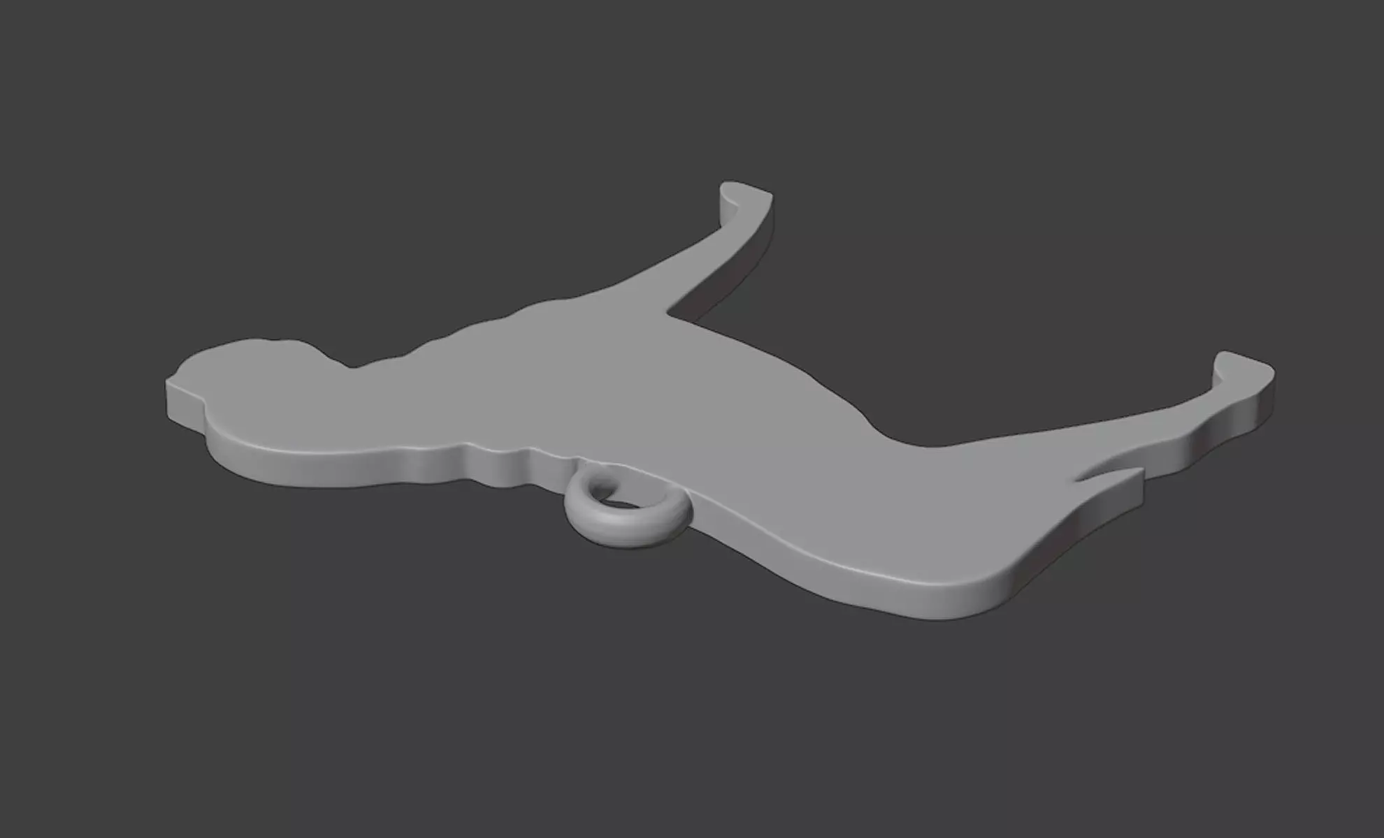 Cane Corso Minimalist Modern Pendant 3D print model 3D print model_4