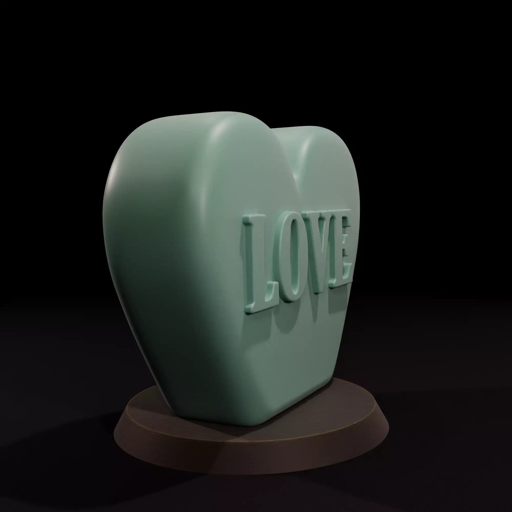 Candle of Love STL 3D print model_1