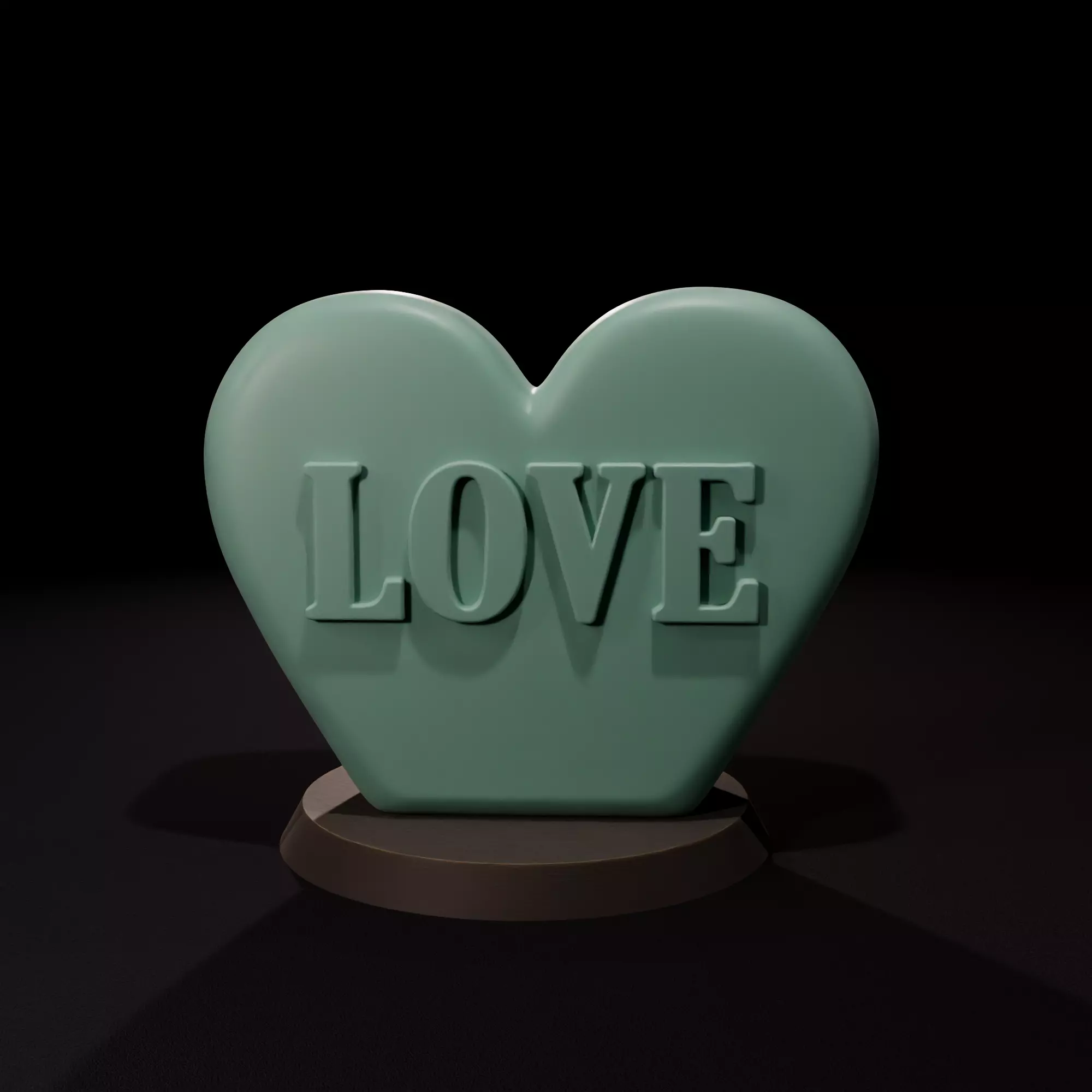 Candle of Love STL 3D print model_0