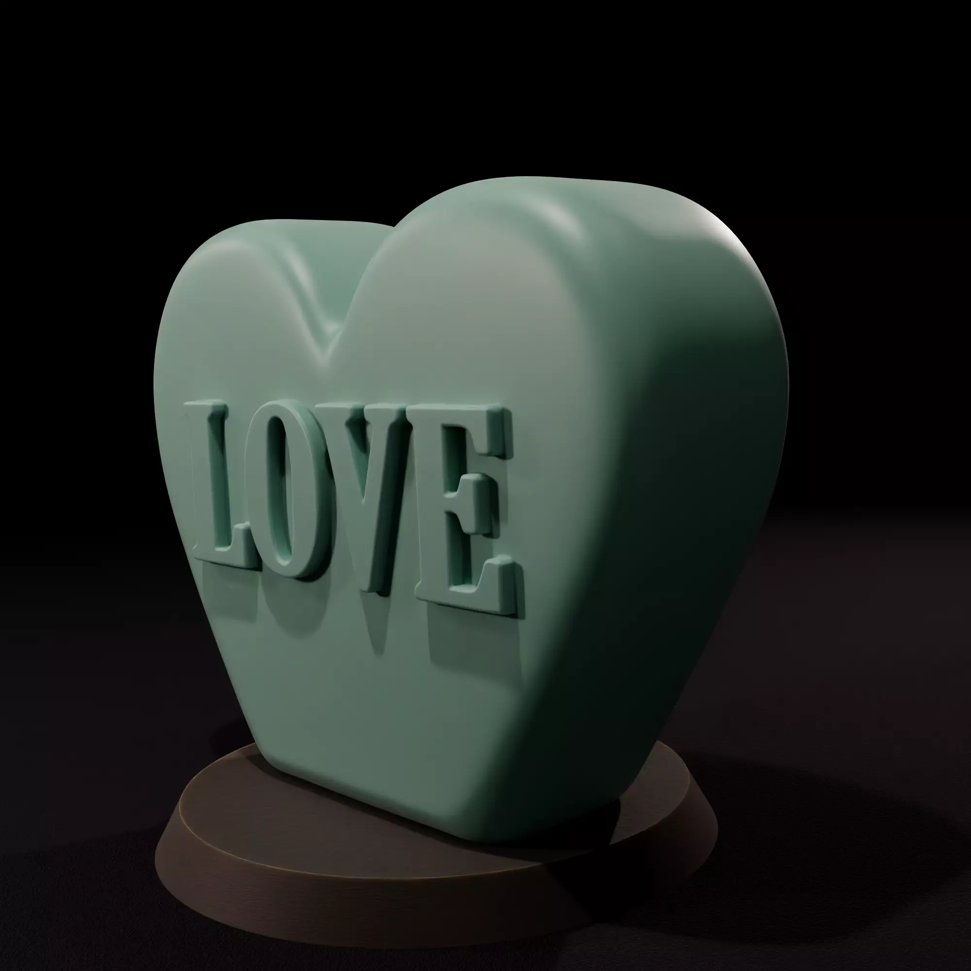 Candle of Love STL 3D print model_2