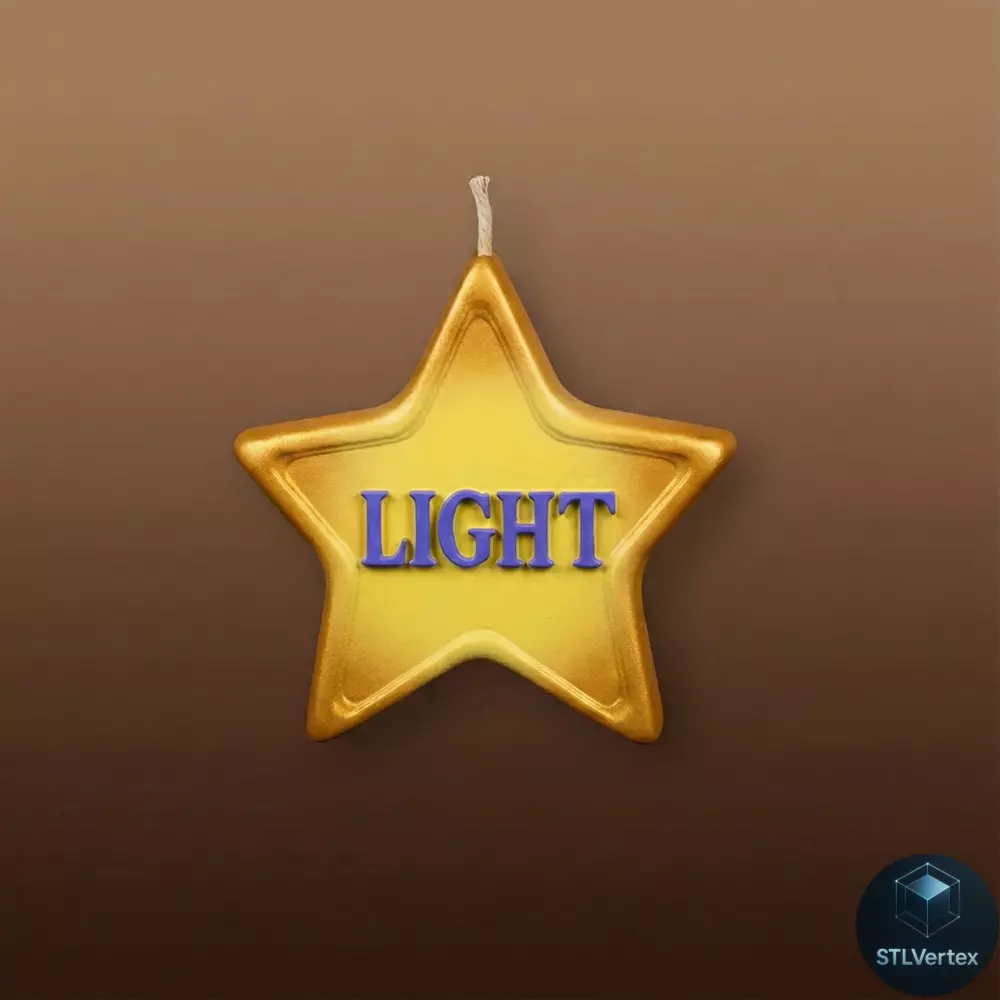 Candle of Light STL 3D Printable Model 3D print model