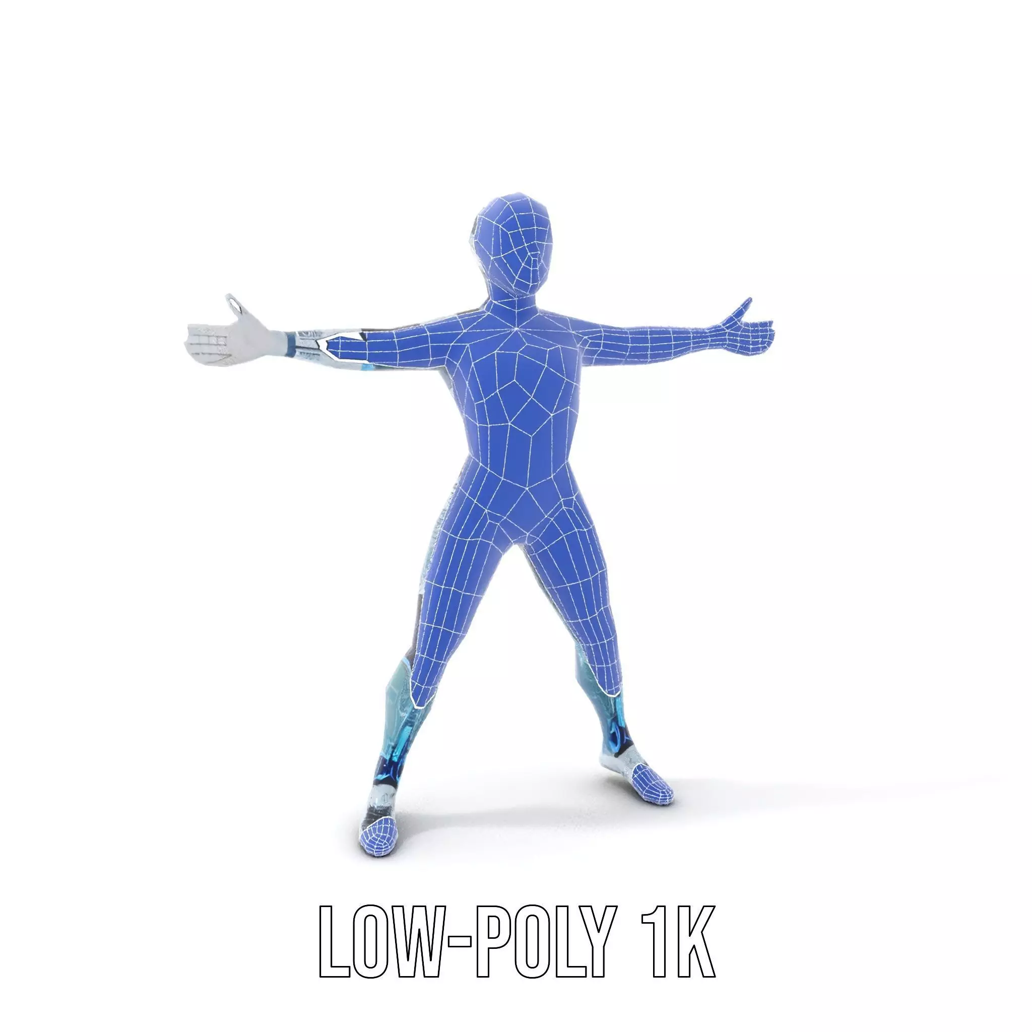 Futuristic Android model pack Low-poly 3D model_22