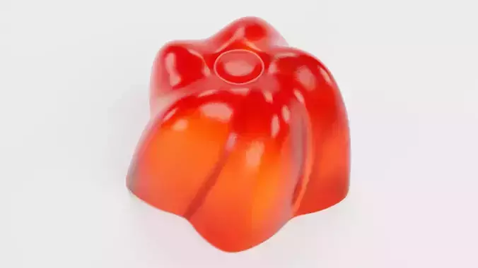 Jelly Dessert V1 Low-poly 3D model 6