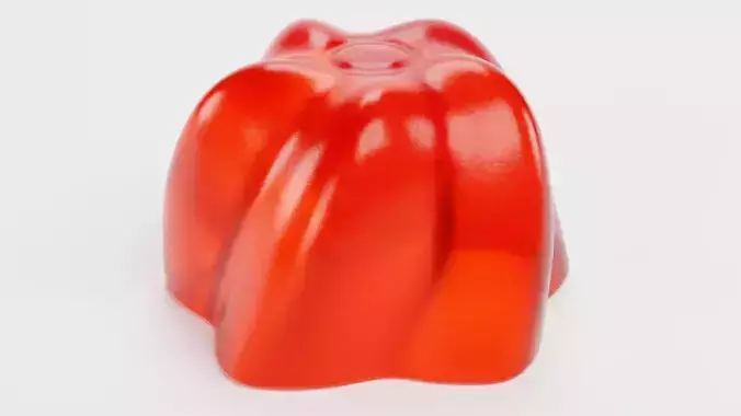 Jelly Dessert V1 Low-poly 3D model 5