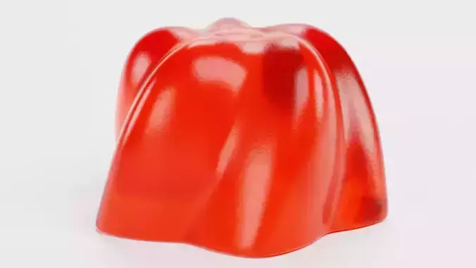 Jelly Dessert V1 Low-poly 3D model 4