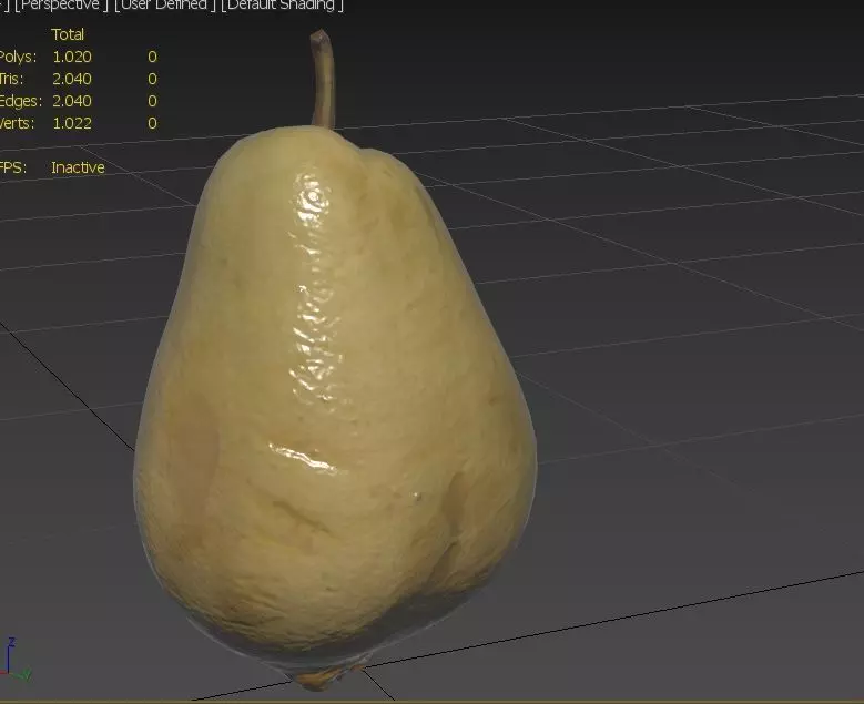 Pear M05 Low-poly 3D model_2
