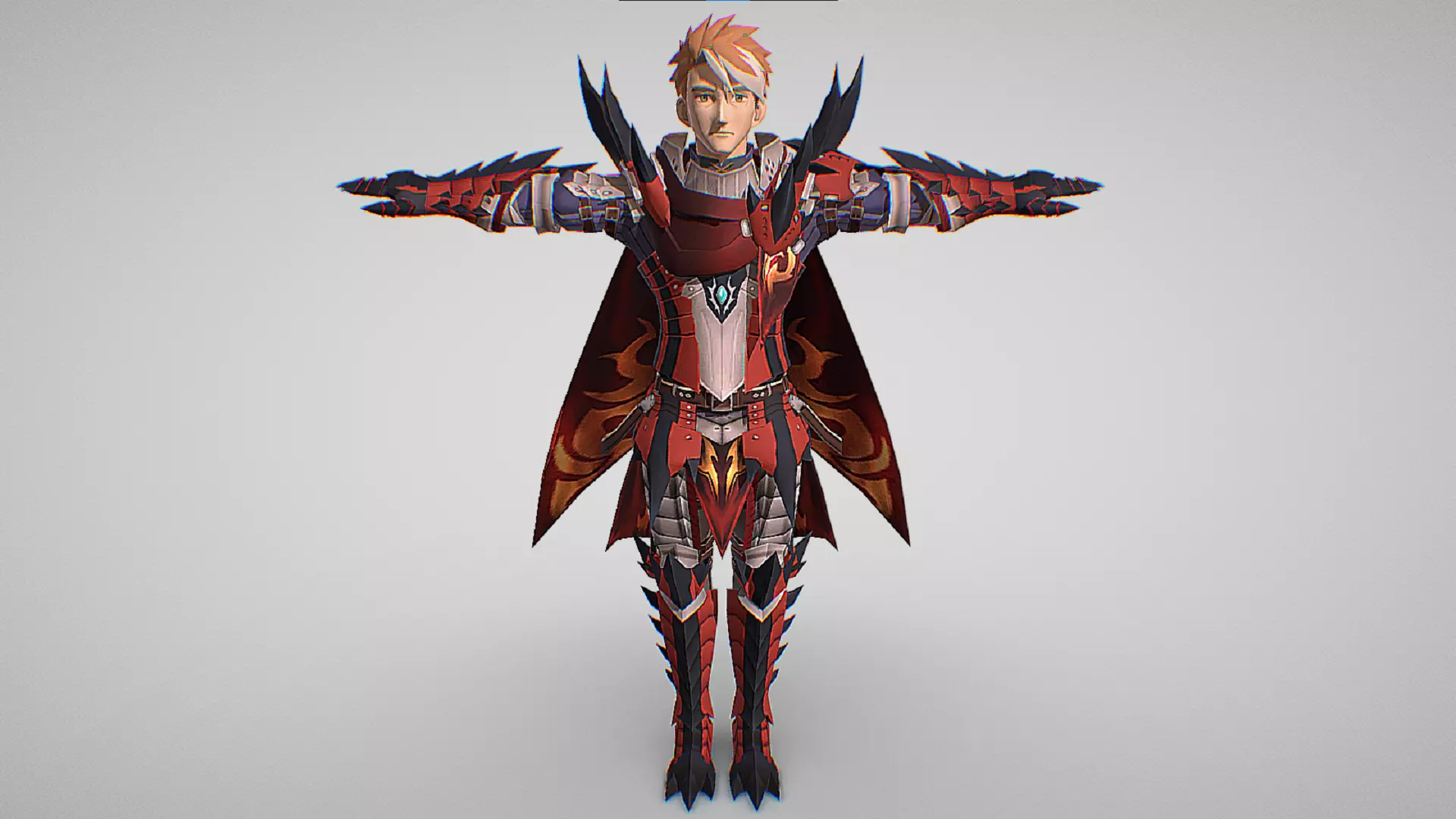 Ryuga - Rathalos Armor Set - Monster Hunter Riders Low-poly 3D model_1