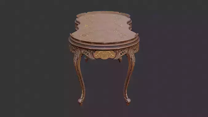 Ornate Wood Coffee Table
