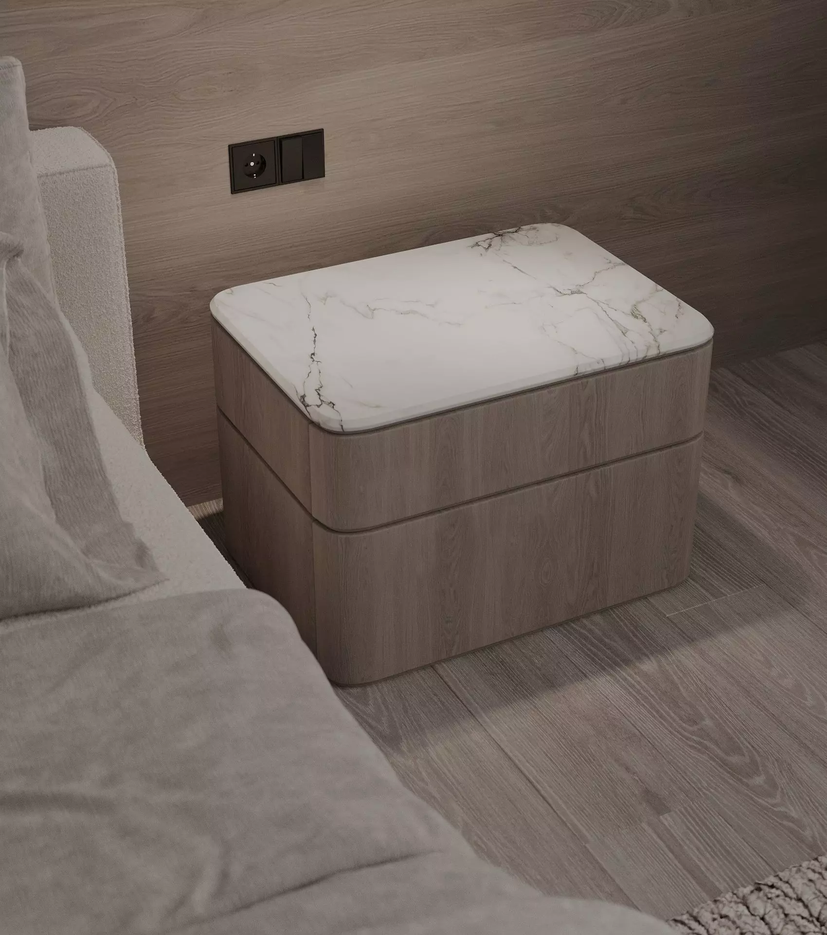 minimalism bedroom 3D model_3