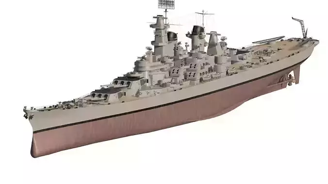 US NAVY BATTLESHIP NEW JERSEY CLASS