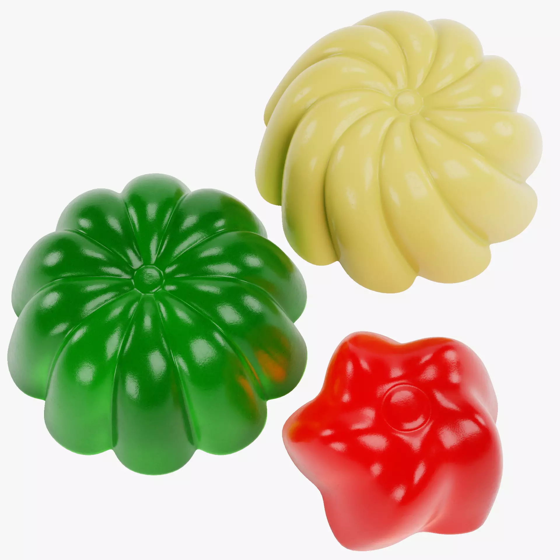 -Jello Desserts- 3D Model Collection_0