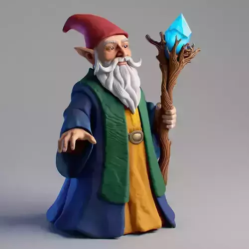 2562  Fairy Tale Gnome  Color Full  Body Figurine
