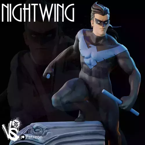Nightwing TAS 3D print model