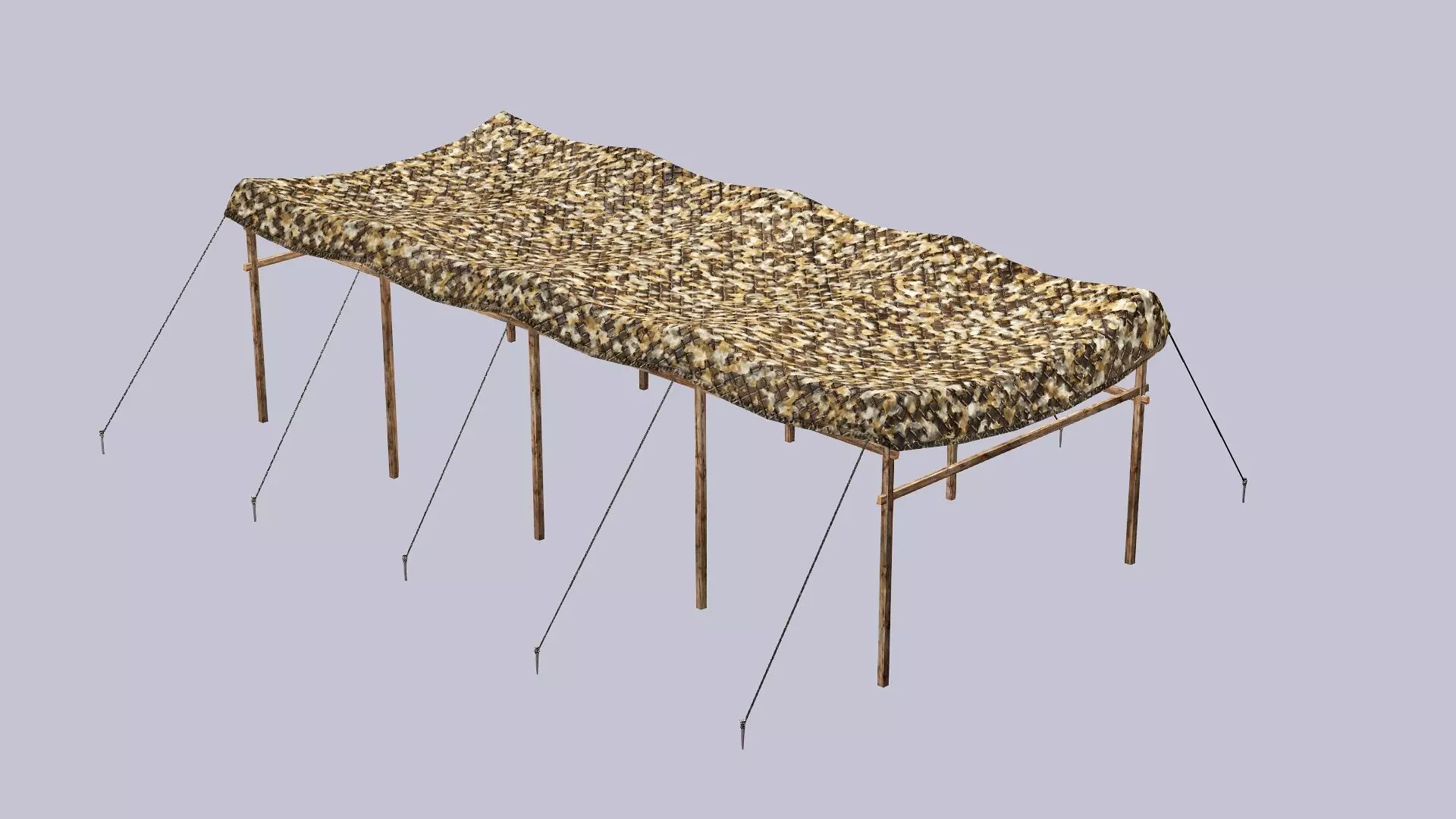 Military Exclusive Blender Tent Set Low Poly 3D Model Low-poly 3D model_10