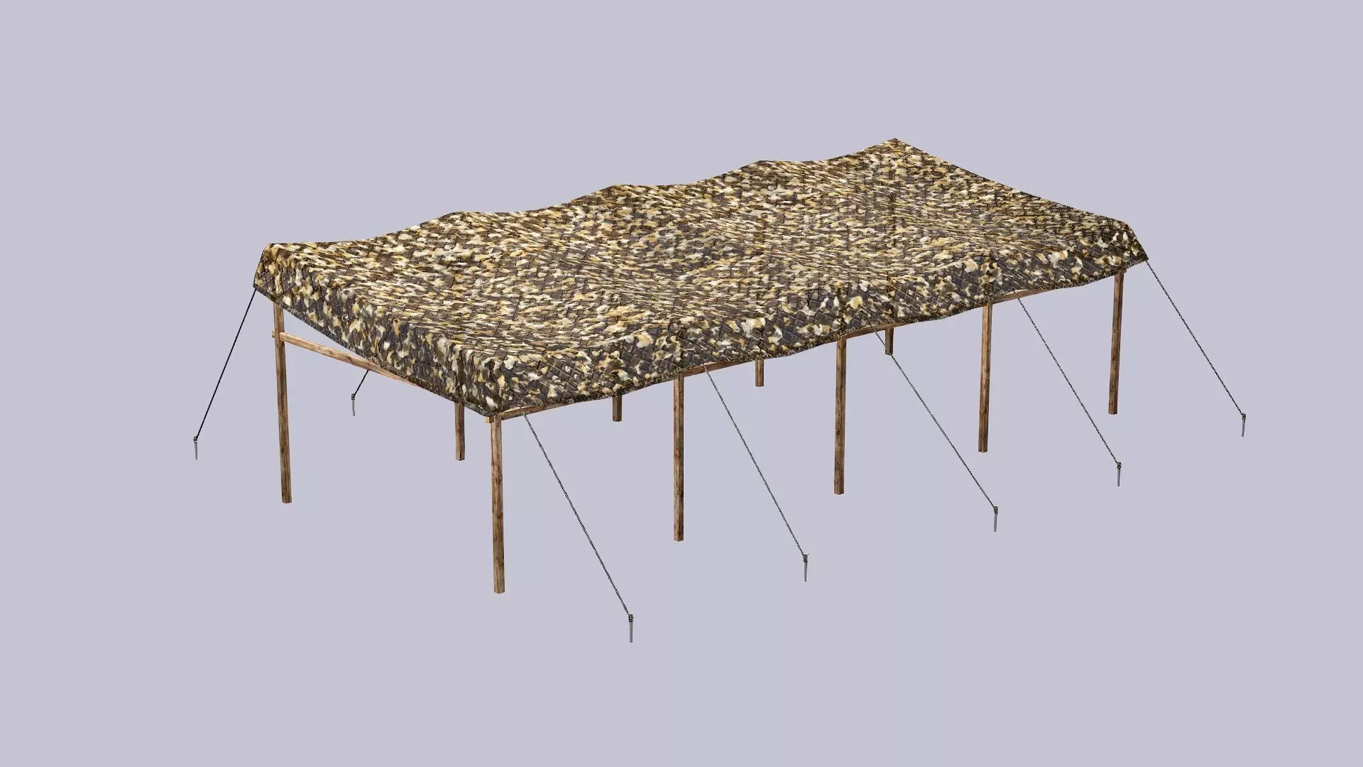 Military Exclusive Blender Tent Set Low Poly 3D Model Low-poly 3D model_13