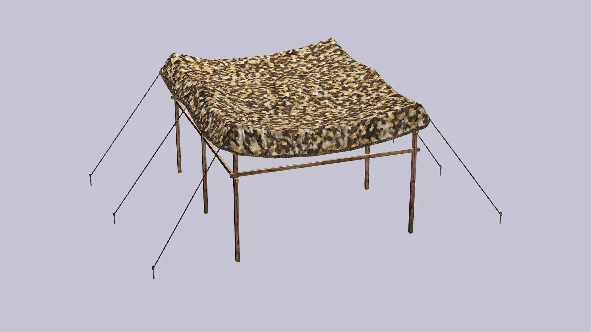 Military Exclusive Blender Tent Set Low Poly 3D Model Low-poly 3D model_12