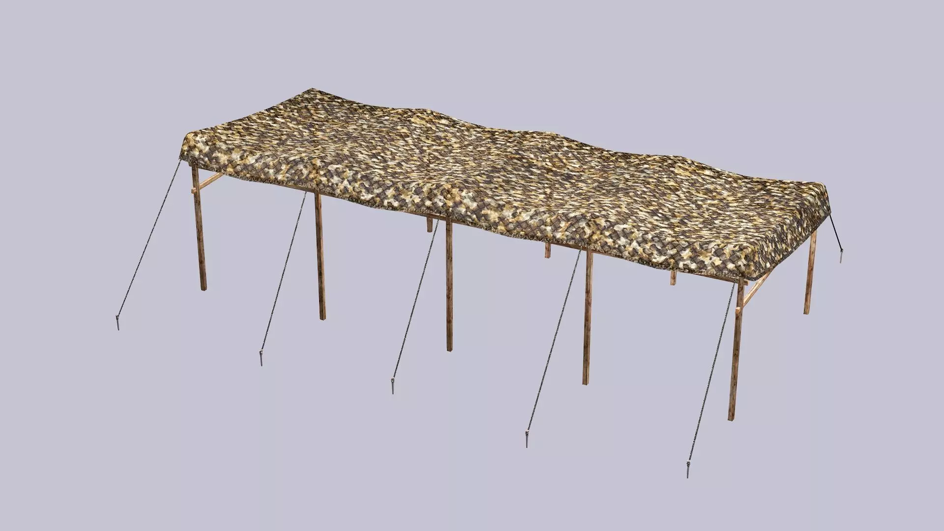 Military Exclusive Blender Tent Set Low Poly 3D Model Low-poly 3D model_14