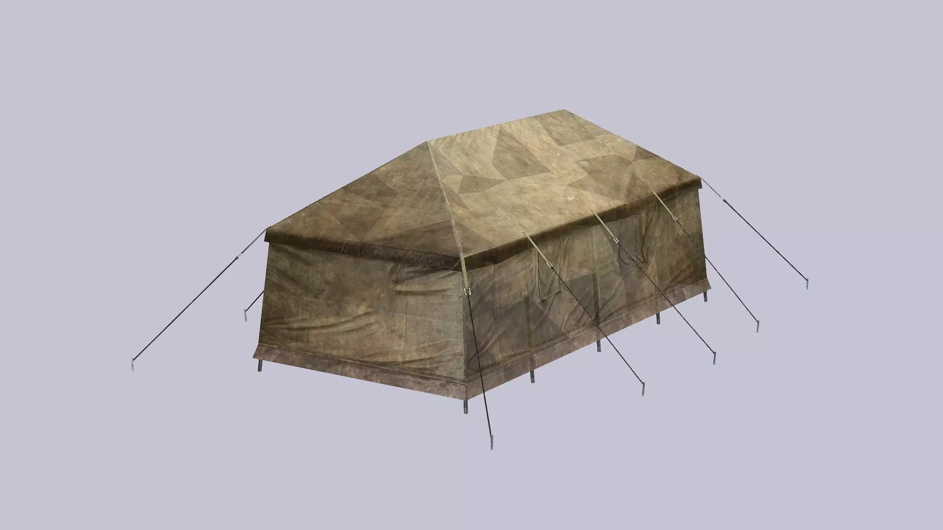 Military Exclusive Blender Tent Set Low Poly 3D Model Low-poly 3D model_6