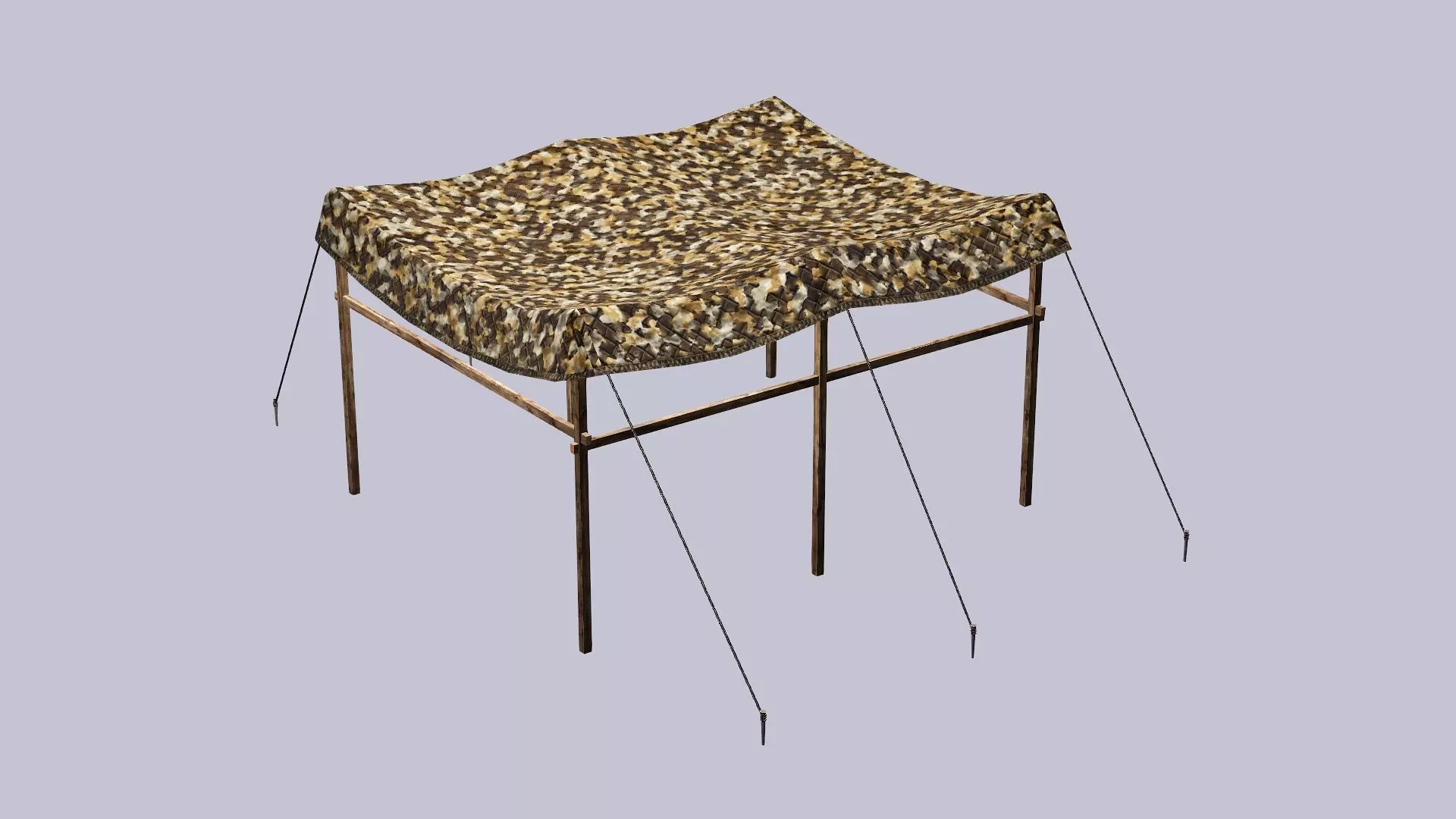 Military Exclusive Blender Tent Set Low Poly 3D Model Low-poly 3D model_8