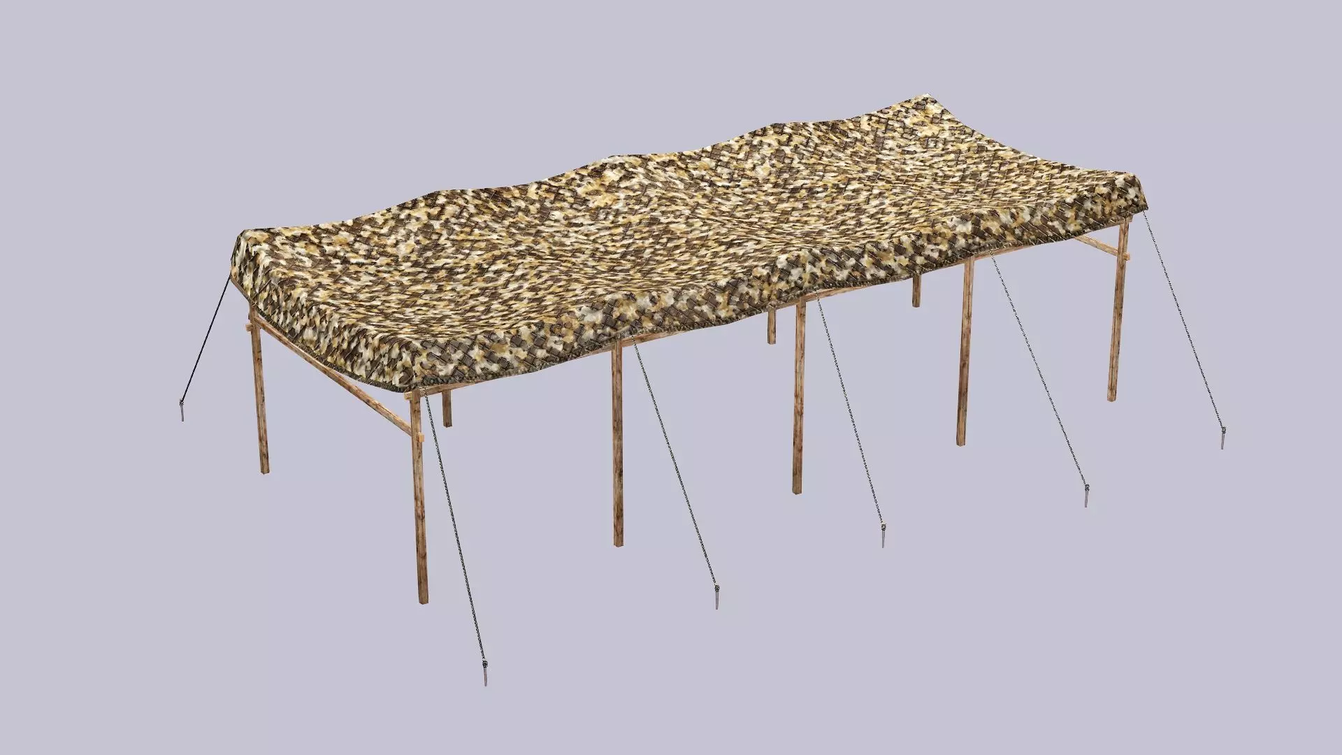 Military Exclusive Blender Tent Set Low Poly 3D Model Low-poly 3D model_11