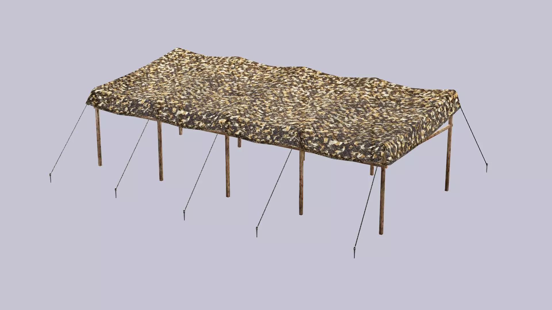 Military Exclusive Blender Tent Set Low Poly 3D Model Low-poly 3D model_9