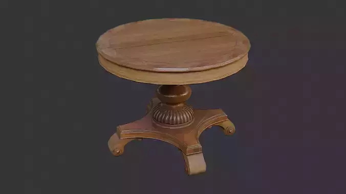 Round Wooden Table for Home Decor