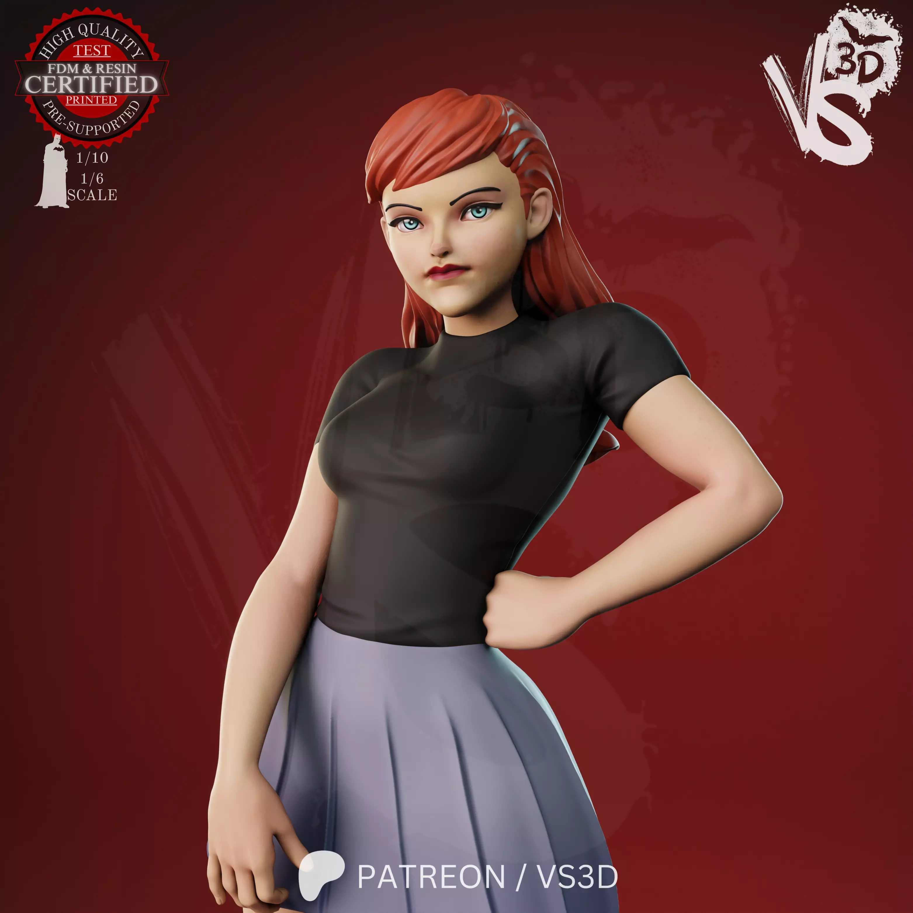 Jim and Barbara-Batgirl 3D print model_13