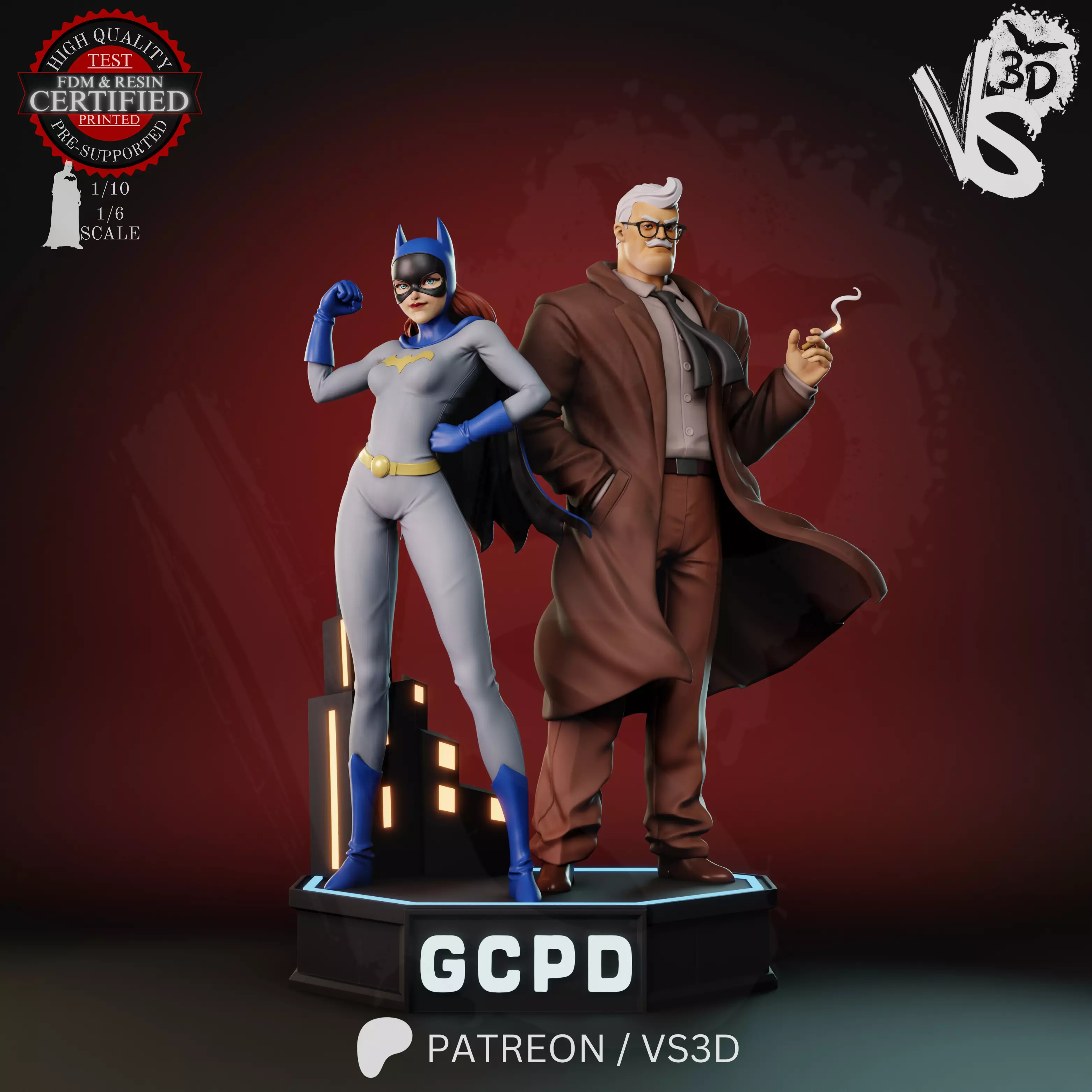 Jim and Barbara-Batgirl 3D print model_5